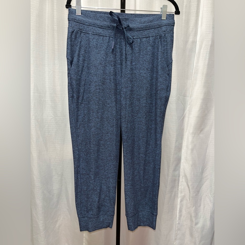 Lululemon Ready to Rulu Jogger Crop Heathered True Navy / Black | size 8